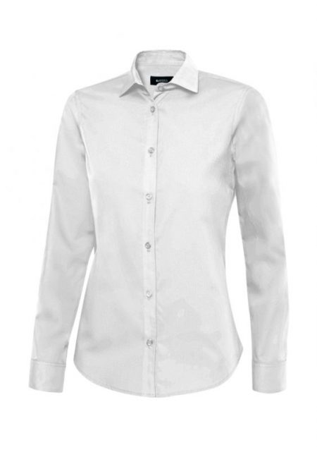 Camisa de hostelería mujer manga larga cuello camisero italiano 405011 | VELILLA