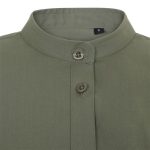 Camisa de hostelería mujer cuello tirilla stretch manga larga 405015S | VELILLA - Imagen 4