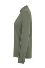 Camisa de hostelería mujer cuello tirilla stretch manga larga 405015S | VELILLA - Imagen 3