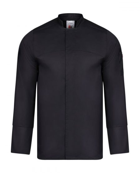 Chaqueta de cocina con cierre central manga larga 405208 | VELILLA
