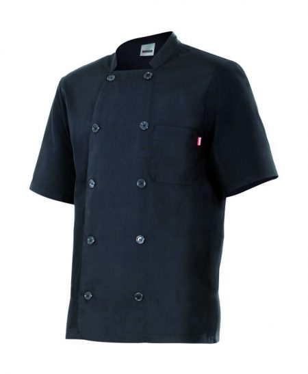 Chaqueta de cocina clásica cruzada manga corta 432 | VELILLA
