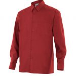 Camisa de trabajo manga larga con cuello francés y un bolsillo 529 | VELILLA