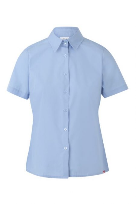 Camisa mujer de trabajo manga corta con cuello francés 538 | VELILLA