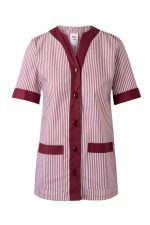 Chaqueta sanitaria a rayas mujer manga corta 579 | VELILLA