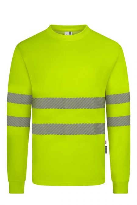 Camiseta algodón alta visibilidad manga larga con cinta segmentada 305618 | VELILLA