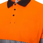 Polo de trabajo poliéster bicolor alta visibilidad 305535 | VELILLA - Imagen 5
