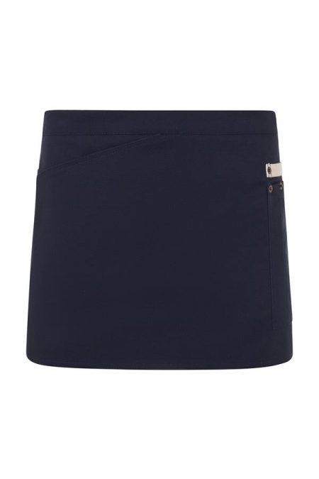 Delantal corto canvas bicolor 404221B | VELILLA