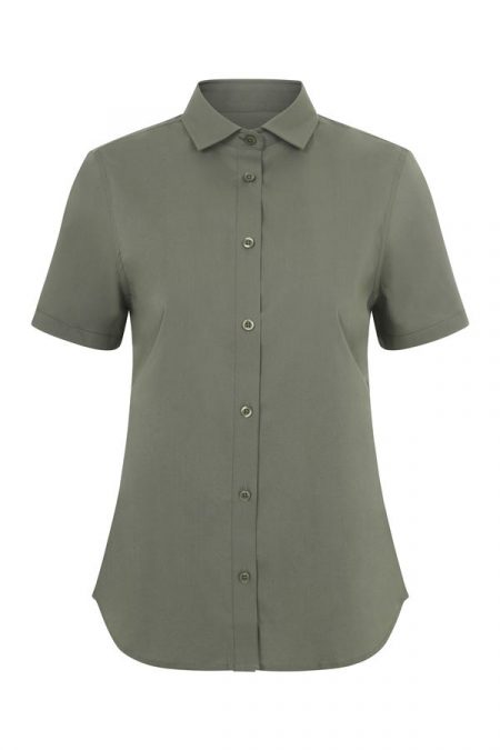 Camisa de hostelería mujer manga corta stretch 405018S | VELILLA