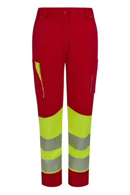 Two-color high visibility recycled stretch pants for women 303032SW | VELILLA