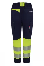 Pantalón de trabajo stretch bicolor alta visibilidad mujer 303032SW | VELILLA - Imagen 2
