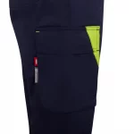 Pantalón de trabajo stretch bicolor alta visibilidad mujer 303032SW | VELILLA - Imagen 7