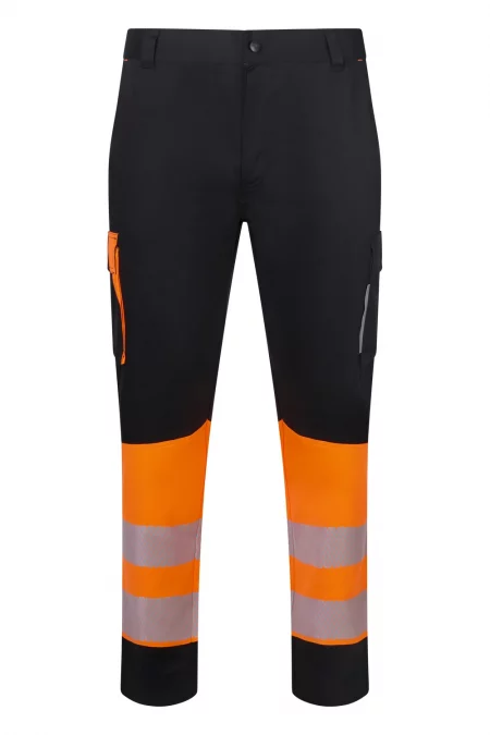 High visibility recycled two-tone stretch pants 303032S | VELILLA