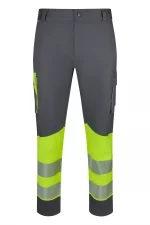 Pantalón de trabajo stretch bicolor alta visibilidad 303032S | VELILLA