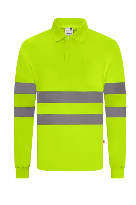 Polo manga larga con alta visibilidad 305511 | VELILLA