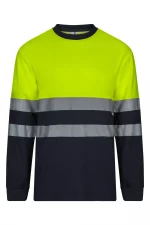 Camiseta de trabajo poliéster bicolor alta visibilidad 305603 | VELILLA