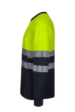 Camiseta de trabajo poliéster bicolor alta visibilidad 305603 | VELILLA - Imagen 3