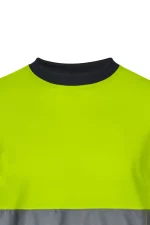 Camiseta de trabajo poliéster bicolor alta visibilidad 305603 | VELILLA - Imagen 4