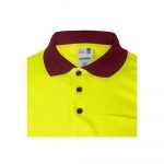 Polo de trabajo poliéster bicolor alta visibilidad 173 | VELILLA - Image 4