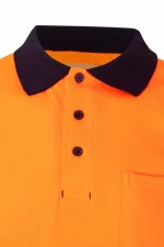 Polo de trabajo algodón bicolor alta visibilidad 305543 | VELILLA - Image 5