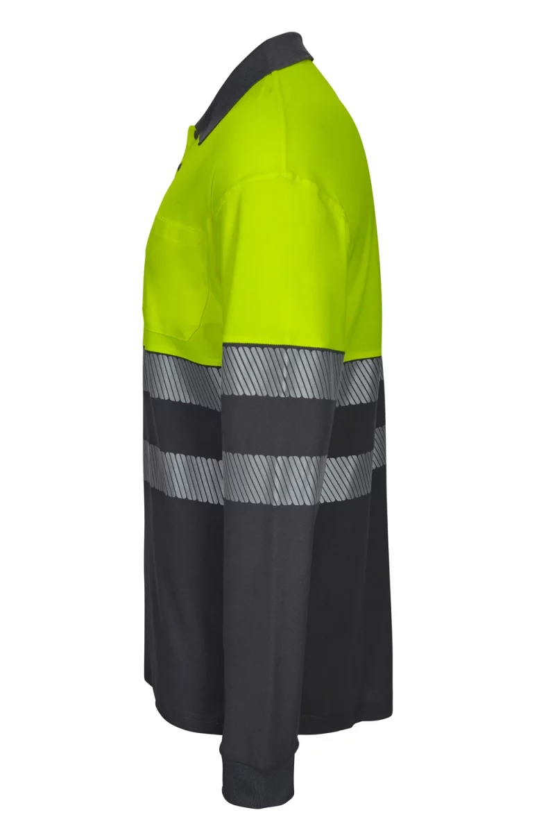 Polo algodón bicolor manga larga cinta segmentada 305545 | VELILLA &ndash; Combi Pro
